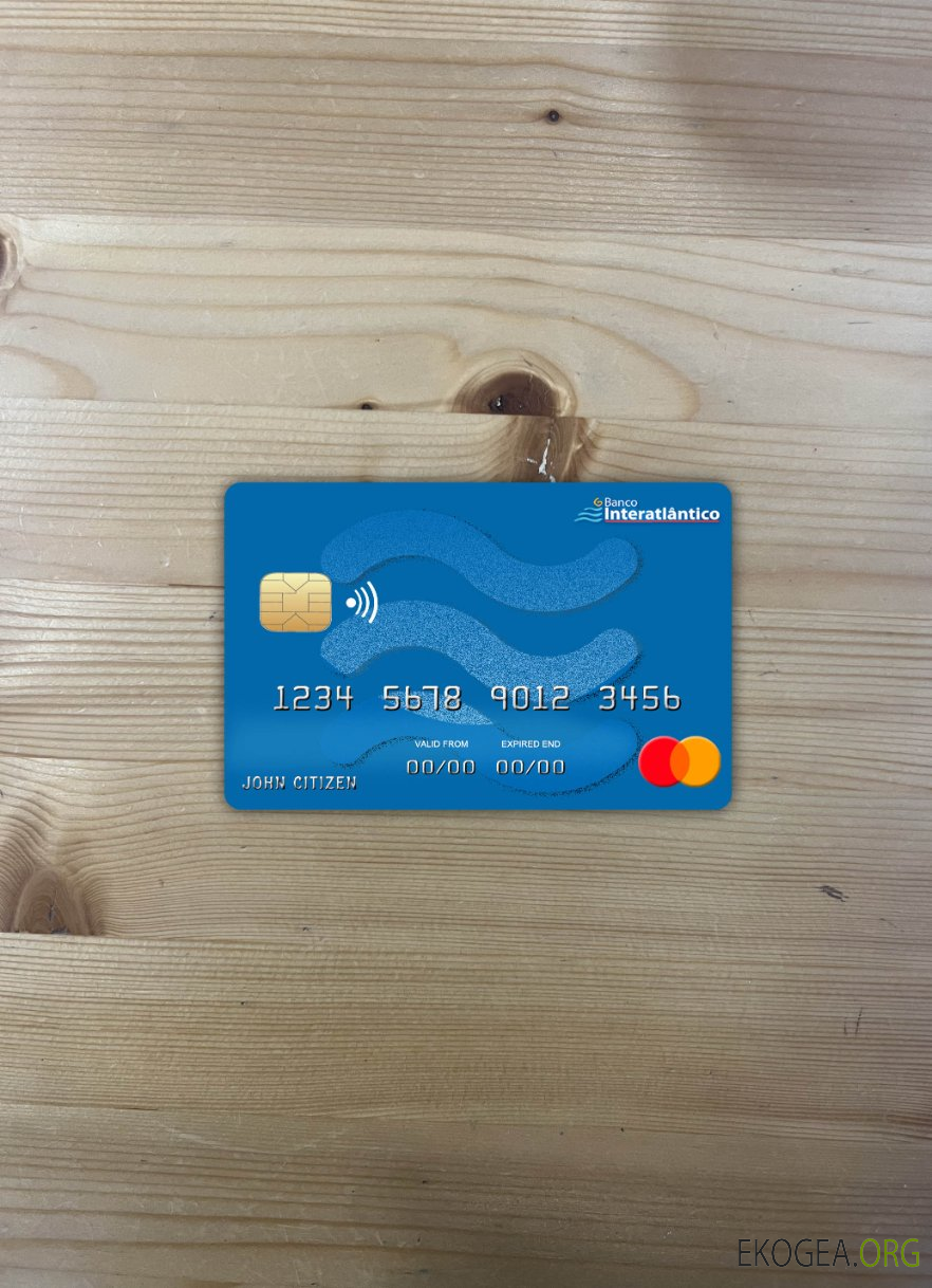 Cabo Verde Banco Inter , Atlântico bank mastercard photolook recto